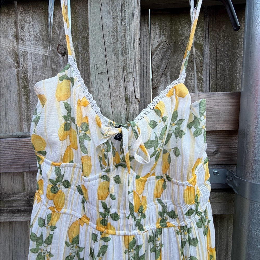 Trixxi Lemon Print Maxi Dress - Picture 2 of 6